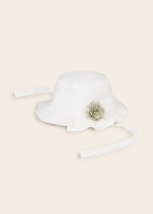 Baby Girls Ivory Cotton Sun Hat (mayoral) - CottonKids.ie - Hat - 12 month - 18 month - 3 month