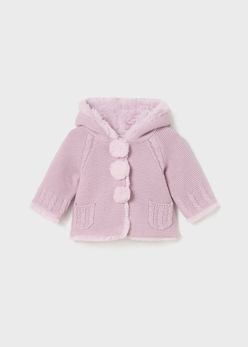 Baby Girls Lilac Purple Knitted Pram Coat (mayoral) - CottonKids.ie - 1-2 month - 12 month - 18 month