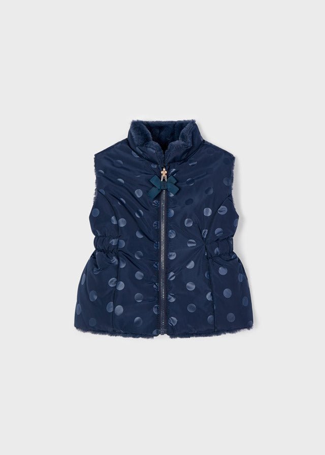 Baby Girls Navy Reversible Gilet (mayoral) - CottonKids.ie - 12 month - 18 month - 2 year