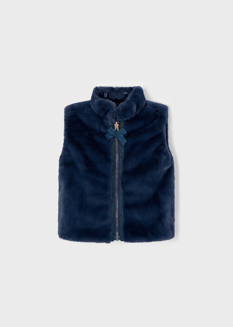 Baby Girls Navy Reversible Gilet (mayoral) - CottonKids.ie - 12 month - 18 month - 2 year