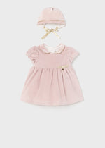 Baby Girls Pale Pink Dress Set (mayoral) - CottonKids.ie - Dresses - 1-2 month - 12 month - 18 month