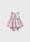 Baby Girls Pink Cotton & Linen Check Dress (mayoral) - CottonKids.ie - 1-2 month - 12 month - 18 month
