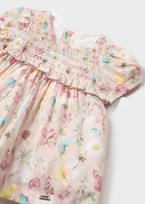 Baby Girls Pink Floral Cotton Dress (mayoral) - CottonKids.ie - 12 month - 18 month - 3 month