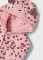 Baby Girls Pink Hooded Romper (mayoral) - CottonKids.ie - 0-1 month - 1-2 month - 3 month