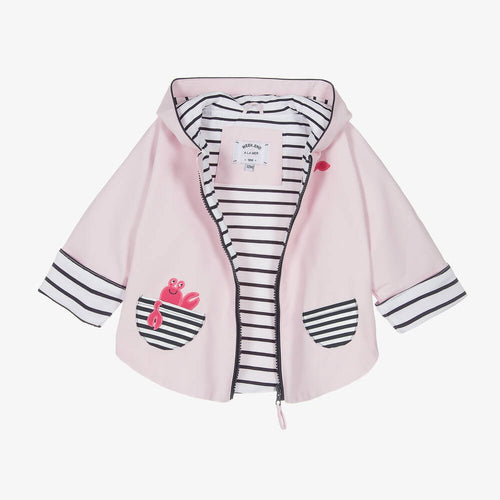 Baby Girls Pink Rain Cape (Week-end à la mer) - CottonKids.ie - 12 month - 18 month - 2 year