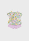 Baby Girls Purple Floral Shorts Set (sold separately) (mayoral) - CottonKids.ie - 1-2 month - 12 month - 18 month
