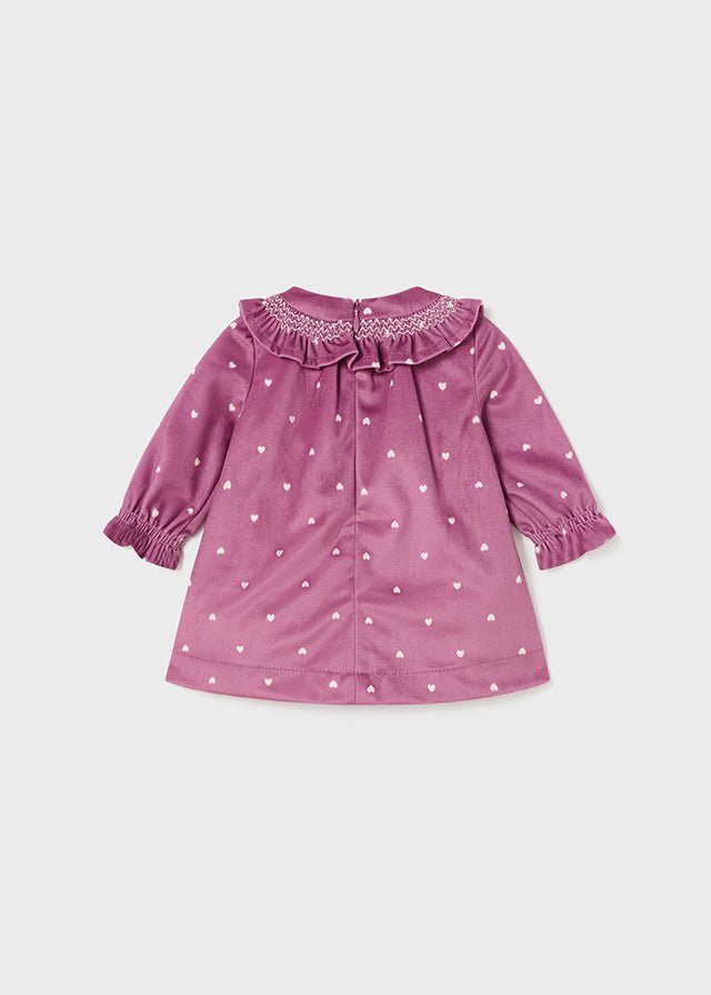 Baby Girls Purple Heart Velvet Dress (mayoral) - CottonKids.ie - 1-2 month - 12 month - 18 month