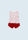 Baby Girls Red Heart Shorts Set (sold separately) (mayoral) - CottonKids.ie - 1-2 month - 12 month - 18 month