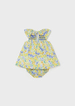 Baby Girls Yellow Cotton Floral Dress (mayoral) - CottonKids.ie - 1-2 month - 12 month - 18 month