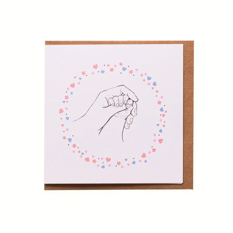 Baby Hand Card - CottonKids.ie - Card - Greeting Cards - Little Paper Mill -