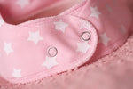 BABY PINK WITH WHITE STARS ORGANIC COTTON DRIBBLEBOO BANDANA BIB - CottonKids.ie - Bib - BabyBoo - Bibs -