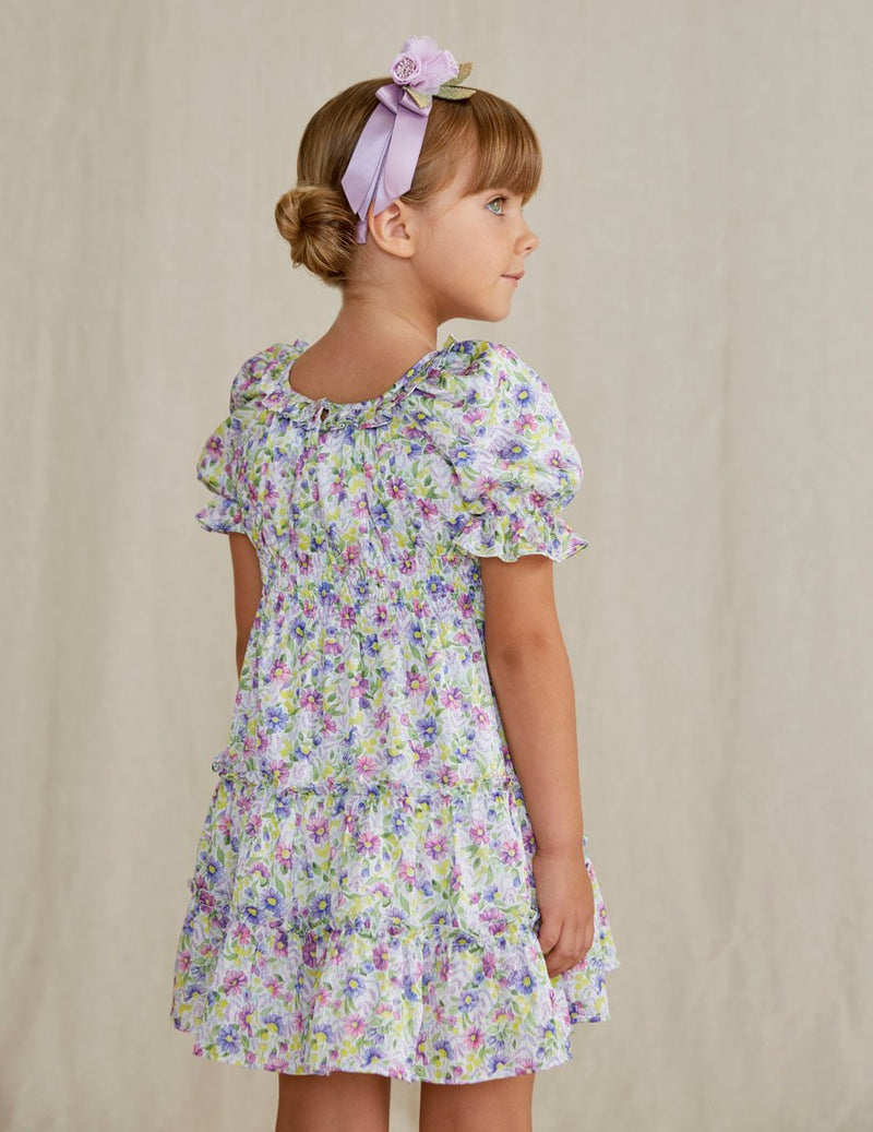 BAMBULA PATTERNED DRESS FOR GIRL (Abel & Lula) - CottonKids.ie - Dresses - 11-12 year - 4 year - 5 year