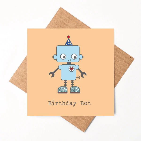 Birthday Bot Card - CottonKids.ie - Card - -