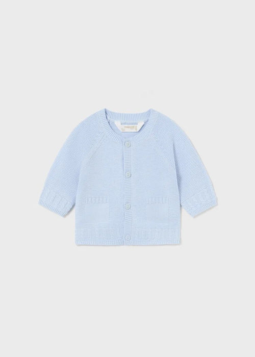Blue Baby Boys Cotton & Wool Knit Cardigan (mayoral) - CottonKids.ie - Set - 1-2 month - 12 month - 18 month