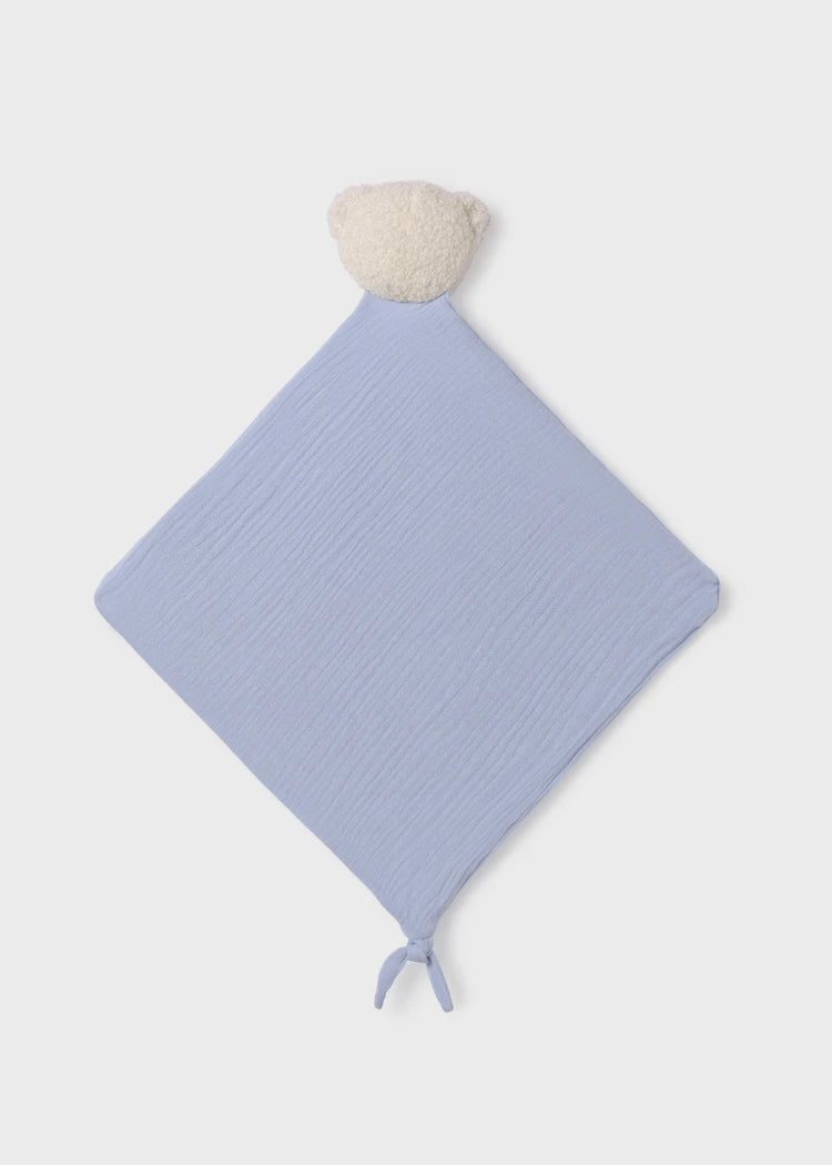 Blue Bear Baby Muslin Comforter (30cm) (mayoral) - CottonKids.ie - Toy - Boy - Mayoral - Sleeping Accessories