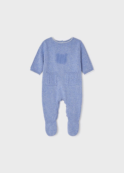 Blue Bear Knitted Babygrow (mayoral) - CottonKids.ie - Baby One-Pieces - 1-2 month - 3 month - 6 month