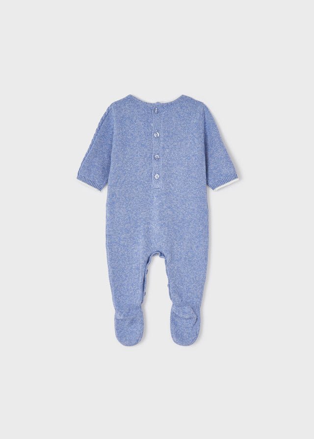 Blue Bear Knitted Babygrow (mayoral) - CottonKids.ie - Baby One-Pieces - 1-2 month - 3 month - 6 month