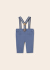 Blue Cotton Baby Trousers With Braces (mayoral) - CottonKids.ie - 1-2 month - 12 month - 18 month