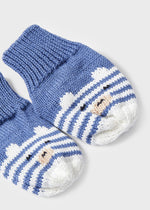 Blue Cotton Hat & Mittens Set (mayoral) - CottonKids.ie - 12 month - 18 month - 6 month