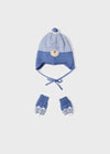 Blue Cotton Hat & Mittens Set (mayoral) - CottonKids.ie - 12 month - 18 month - 6 month