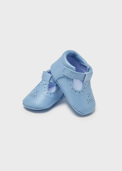 Blue Faux Leather Pre-Walkers (mayoral) - CottonKids.ie - Booties - Baby (12-18 mth) - Baby (3-6 mth) - Baby (6-12 mth)