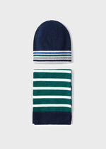 Blue & Green Knitted Hat Set (mayoral) - CottonKids.ie - 4 year - 5 year - 6 year