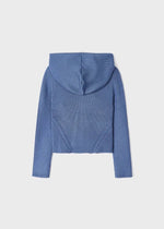 Blue Knit Jacket With Hood And Zip Girl (mayoral) - CottonKids.ie - 2 year - 3 year - 4 year