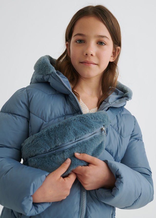 Girls blue hot sale puffer jacket