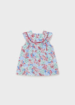 Blue Red Baby Girl Printed Summer Dress (mayoral) - CottonKids.ie - 1-2 month - 12 month - 3 month
