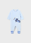 Blue & Striped Velour Babygrows (sold separately) (mayoral) - CottonKids.ie - 1-2 month - 3 month - 6 month