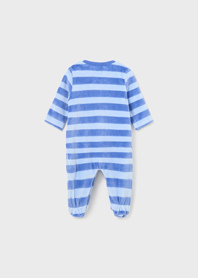 Blue & Striped Velour Babygrows (sold separately) (mayoral) - CottonKids.ie - 1-2 month - 3 month - 6 month