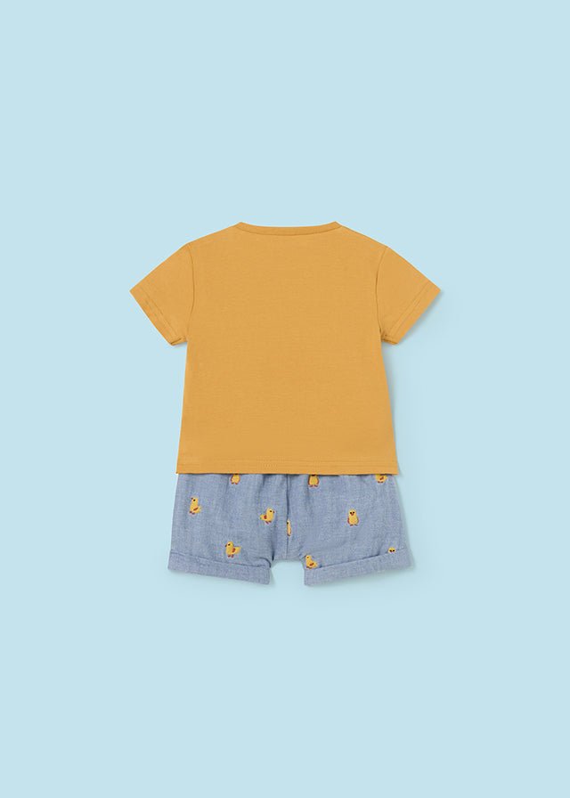 Blue & Yellow Cotton Baby Shorts Set (mayoral) - CottonKids.ie - 1-2 month - 12 month - 18 month