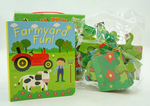Book & Jigsaw Set: Farm - CottonKids.ie - Activity Books & Games - Story Books - Toys & Interior