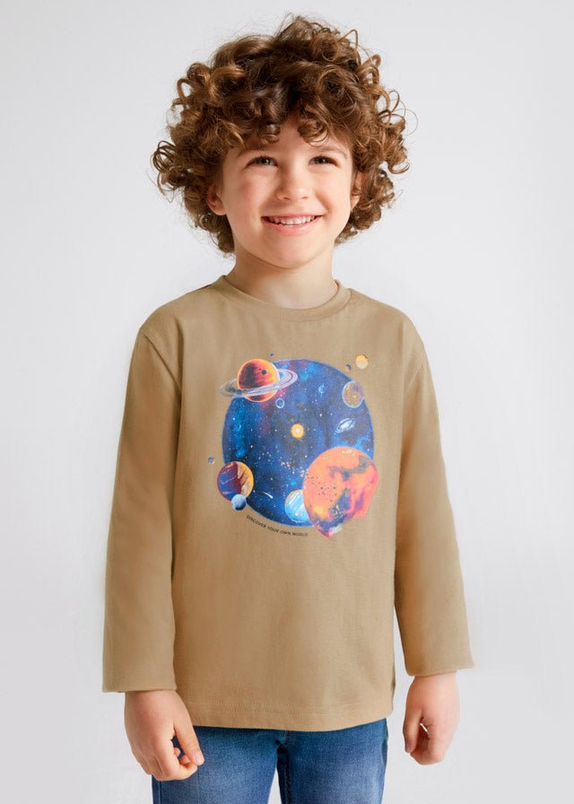 Boys Beige Cotton Jersey Top (mayoral) - CottonKids.ie - Pants - 2 year - 3 year - 4 year