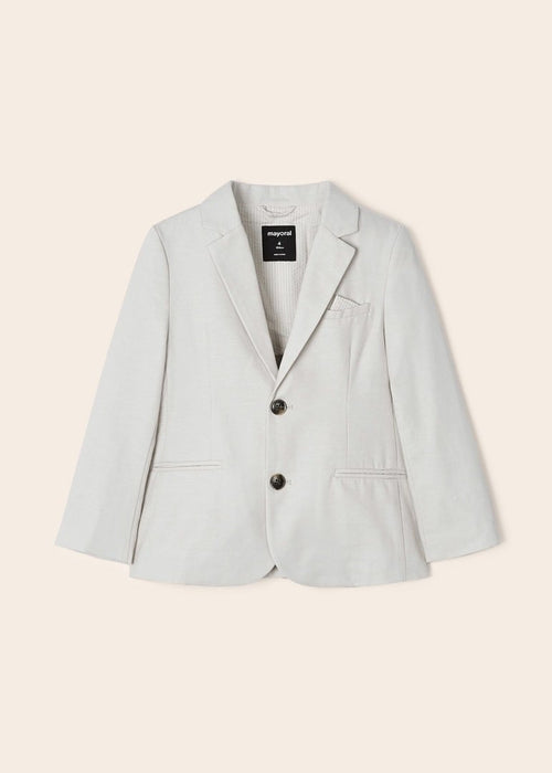 Boys Beige Cotton & Linen Blazer (mayoral) - CottonKids.ie - 2 year - 4 year - 5 year