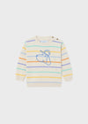 Boys Beige Multi Striped Cotton Sweater (mayoral) - CottonKids.ie - 12 month - 18 month - 2 year
