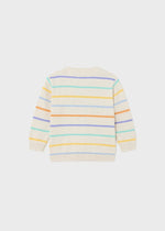 Boys Beige Multi Striped Cotton Sweater (mayoral) - CottonKids.ie - 12 month - 18 month - 2 year