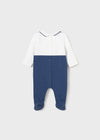 Boys Blue Cotton Bow Tie Babygrow (mayoral) - CottonKids.ie - 1-2 month - 12 month - 3 month