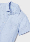 Boys Blue Cotton Dotted Shirt (mayoral) - CottonKids.ie - 2 year - 3 year - 4 year