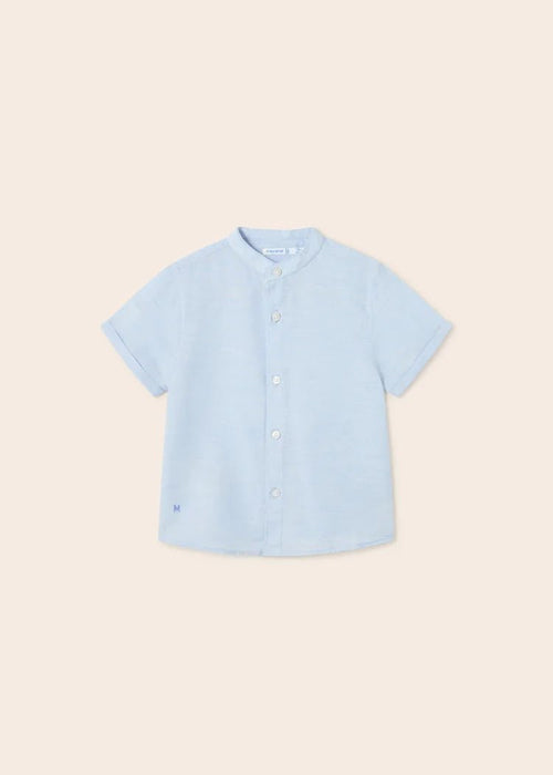 Boys Blue Cotton & Linen Shirt (mayoral) - CottonKids.ie - 12 month - 18 month - 2 year