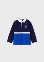 Boys Blue Cotton Rugby Shirt (mayoral) - CottonKids.ie - Top - 12 month - 18 month - 2 year