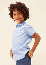 Boys Blue Cotton Shirt (mayoral) - CottonKids.ie - 2 year - 3 year - 4 year