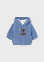 Boys Blue Knitted Pram Coat (mayoral) - CottonKids.ie - Coats & Jackets - 0-1 month - 1-2 month - 12 month