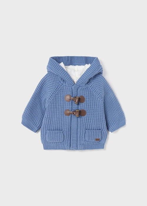 Boys Blue Knitted Pram Coat (mayoral) - CottonKids.ie - Coats & Jackets - 0-1 month - 1-2 month - 12 month