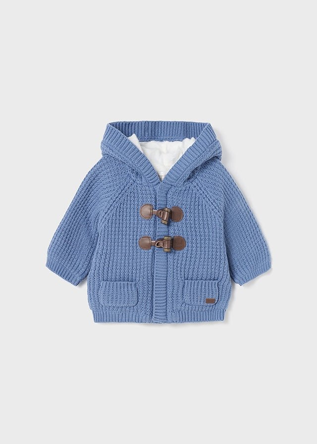 Boys Blue Knitted Pram Coat (mayoral) - CottonKids.ie - Coats & Jackets - 0-1 month - 1-2 month - 12 month