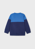 Boys Blue Print Sweatshirt Jummper (mayoral) - CottonKids.ie - 2 year - 3 year - 4 year