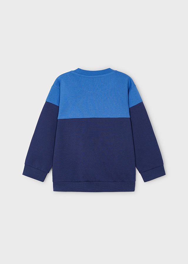 Boys Blue Print Sweatshirt Jummper (mayoral) - CottonKids.ie - 2 year - 3 year - 4 year