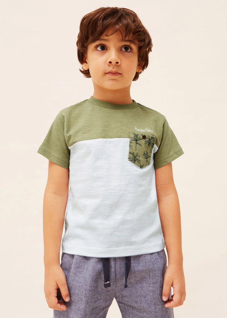 Boys Green & White Cotton Palm T-Shirt (mayoral) - CottonKids.ie - 2 year - 3 year - 4 year