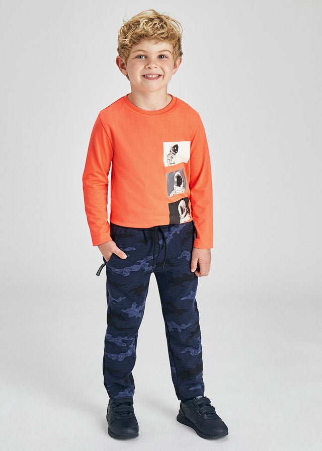 BOYS GREY CAMOUFLAGE JOGGERS (mayoral) - CottonKids.ie - pants - 2 year - 3 year - 4 year