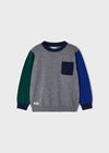 Boys Grey Colour Block Sweater Jumper (mayoral) - CottonKids.ie - Jumper - 2 year - 3 year - 4 year